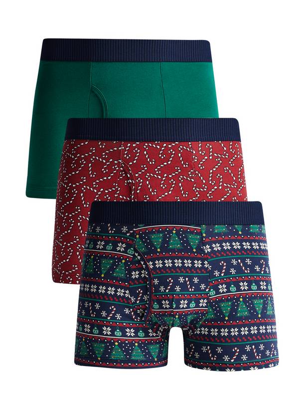 Christmas Trunks 3 Pack XL